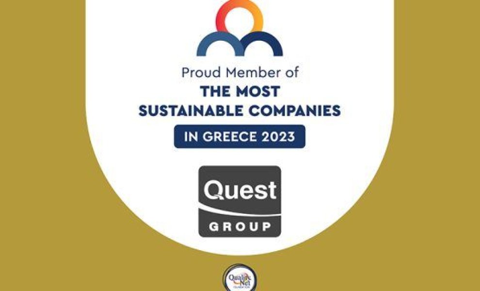 Ο όμιλος Quest μεταξύ των The Most Sustainable Companies in Greece 2023